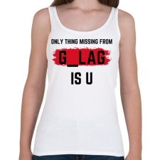 PRINTFASHION Gulag is your home. - Női atléta - Fehér női trikó