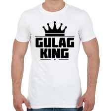 PRINTFASHION Gulag King - Férfi póló - Fehér férfi póló