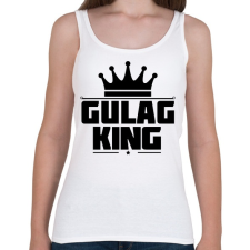 PRINTFASHION Gulag King - Női atléta - Fehér női trikó