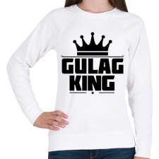 PRINTFASHION Gulag King - Női pulóver - Fehér női pulóver, kardigán