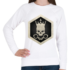 PRINTFASHION Gulag King - Női pulóver - Fehér női pulóver, kardigán