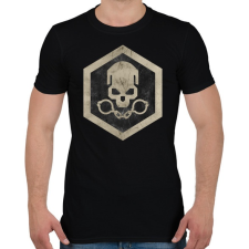 PRINTFASHION Gulag logo - Férfi póló - Fekete férfi póló