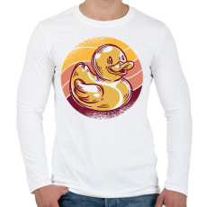 PRINTFASHION Gumikacsa - Férfi hosszú ujjú póló - Fehér