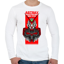 PRINTFASHION Gundam Astray  - Férfi hosszú ujjú póló - Fehér férfi póló