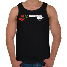 PRINTFASHION GUNsNDROSE - Férfi atléta - Fekete atléta, trikó