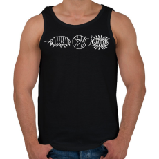 PRINTFASHION Guruló bogár - Férfi atléta - Fekete