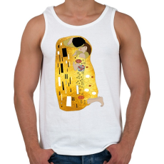 PRINTFASHION Gustav Klimt - A csók - Férfi atléta - Fehér