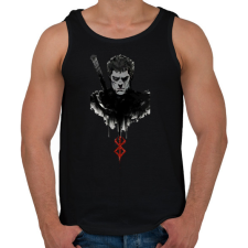 PRINTFASHION Guts minta (Berserk) - Férfi atléta - Fekete atléta, trikó