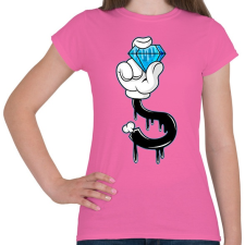 PRINTFASHION Gyémánt a zsebbe - Női póló - Rózsaszín női póló