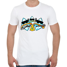 PRINTFASHION Gyémánt crew - Férfi póló - Fehér férfi póló