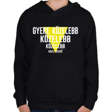 PRINTFASHION Gyere közelebb - fehér - Gyerek kapucnis pulóver - Fekete gyerek pulóver, kardigán