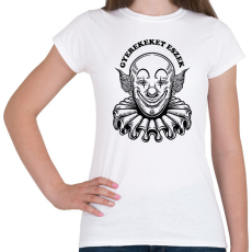 PRINTFASHION Gyerekeket eszek - Női póló - Fehér