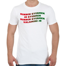 PRINTFASHION GYERMEK - Férfi póló - Fehér férfi póló