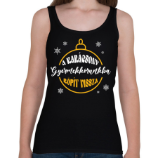 PRINTFASHION Gyermekkorunkba röpít vissza - Női atléta - Fekete női trikó