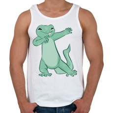 PRINTFASHION Gyík - Férfi atléta - Fehér