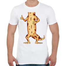 PRINTFASHION Gyíkember - Férfi póló - Fehér férfi póló