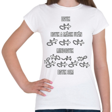 PRINTFASHION gyíkok - Női póló - Fehér