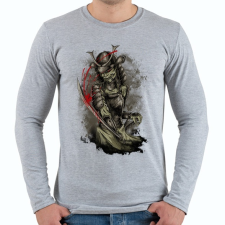 PRINTFASHION Gyilkos - Férfi hosszú ujjú póló - Sport szürke férfi póló