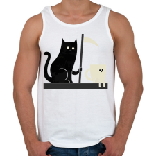 PRINTFASHION Gyilkos macska - Férfi atléta - Fehér atléta, trikó