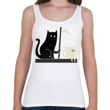 PRINTFASHION Gyilkos macska - Női atléta - Fehér női trikó