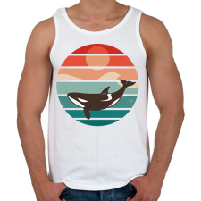 PRINTFASHION Gyilkosbálna - Férfi atléta - Fehér atléta, trikó