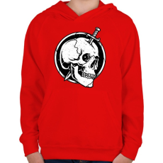PRINTFASHION Gyilkosság - Gyerek kapucnis pulóver - Piros