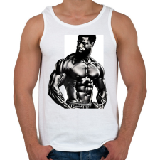 PRINTFASHION Gym 01 - Férfi atléta - Fehér atléta, trikó