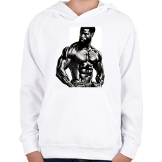 PRINTFASHION Gym 01 - Gyerek kapucnis pulóver - Fehér