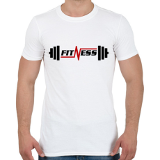 PRINTFASHION gym - Férfi póló - Fehér