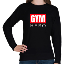 PRINTFASHION GYM HERO - Női pulóver - Fekete női pulóver, kardigán