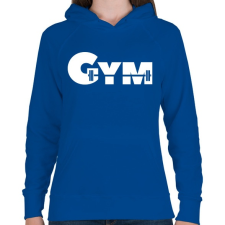 PRINTFASHION GYM - Női kapucnis pulóver - Királykék női pulóver, kardigán