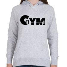 PRINTFASHION GYM - Női kapucnis pulóver - Sport szürke női pulóver, kardigán