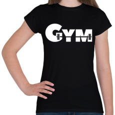 PRINTFASHION GYM - Női póló - Fekete