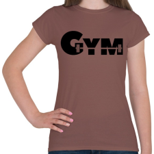 PRINTFASHION GYM - Női póló - Mogyoróbarna női póló
