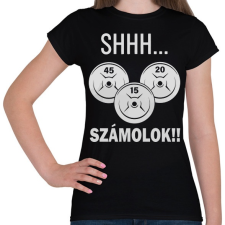 PRINTFASHION GYM things - Női póló - Fekete női póló