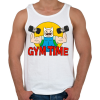 PRINTFASHION Gym Time - Férfi atléta - Fehér