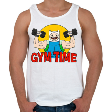 PRINTFASHION Gym Time - Férfi atléta - Fehér atléta, trikó