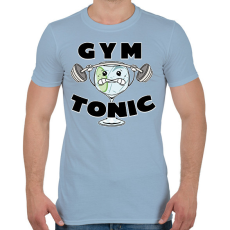 PRINTFASHION Gym tonic - Férfi póló - Világoskék