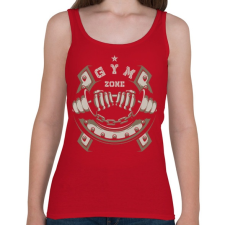 PRINTFASHION GYM ZONE - Női atléta - Cseresznyepiros női trikó