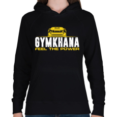PRINTFASHION Gymkhana  - Női kapucnis pulóver - Fekete