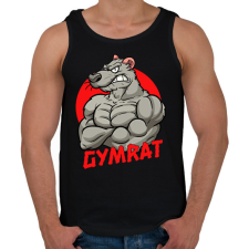 PRINTFASHION Gymrat 2 - Férfi atléta - Fekete atléta, trikó