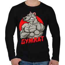 PRINTFASHION Gymrat 2 - Férfi hosszú ujjú póló - Fekete férfi póló