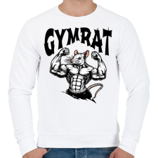 PRINTFASHION Gymrat - Férfi pulóver - Fehér férfi pulóver, kardigán