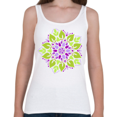 PRINTFASHION Gyógyító tavaszi mandala - Női atléta - Fehér