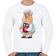PRINTFASHION Gyorskaja - Férfi pulóver - Fehér férfi pulóver, kardigán