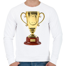 PRINTFASHION Győztes - Férfi pulóver - Fehér