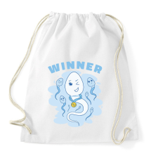 PRINTFASHION Győztes sperma - Sportzsák, Tornazsák - Fehér tornazsák