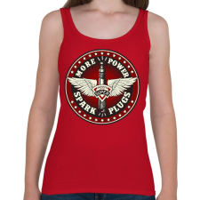 PRINTFASHION Gyújtógyertya - Női atléta - Cseresznyepiros női trikó