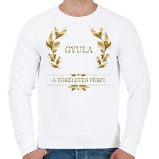 PRINTFASHION Gyula - Férfi pulóver - Fehér