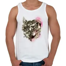 PRINTFASHION Gyűlölt gépezet - Férfi atléta - Fehér atléta, trikó